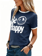 Women’s Casual Printed Short Sleeve Tee
