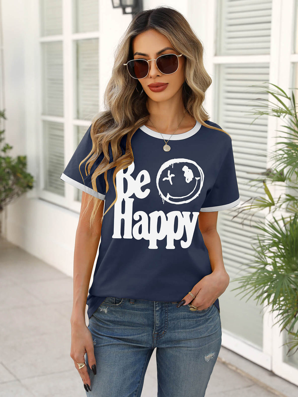 Women’s Casual Printed Short Sleeve Tee
