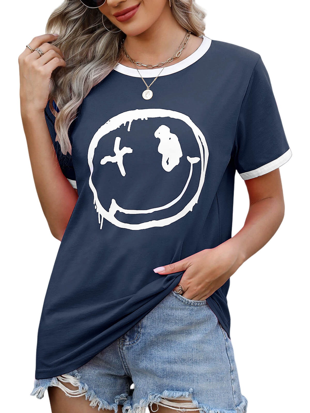 Women’s Casual Printed Short Sleeve Tee