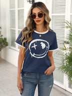 Women’s Casual Printed Short Sleeve Tee