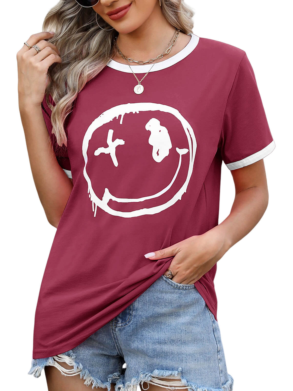 Women’s Casual Printed Short Sleeve Tee