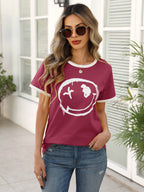 Women’s Casual Printed Short Sleeve Tee