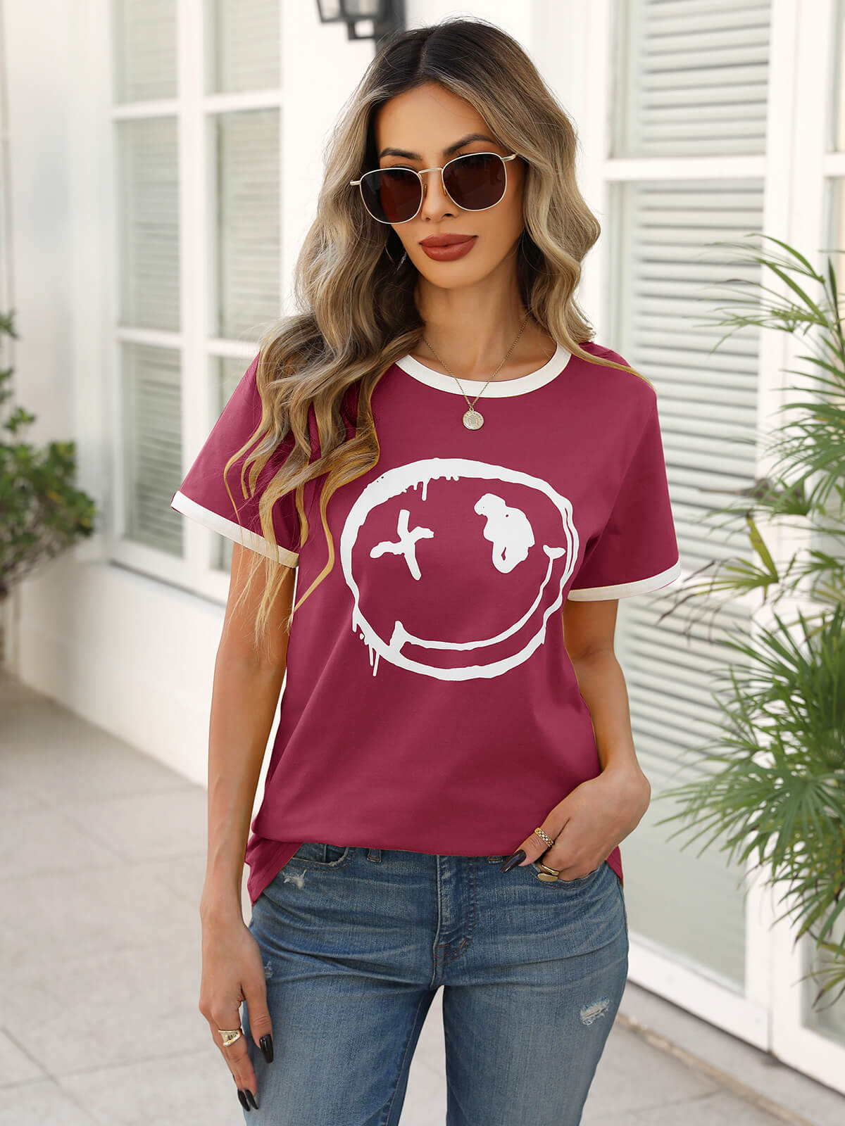 Women’s Casual Printed Short Sleeve Tee