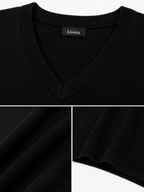 LIVORA Men's V Neck Sweater Vest | Casual Knit Vest