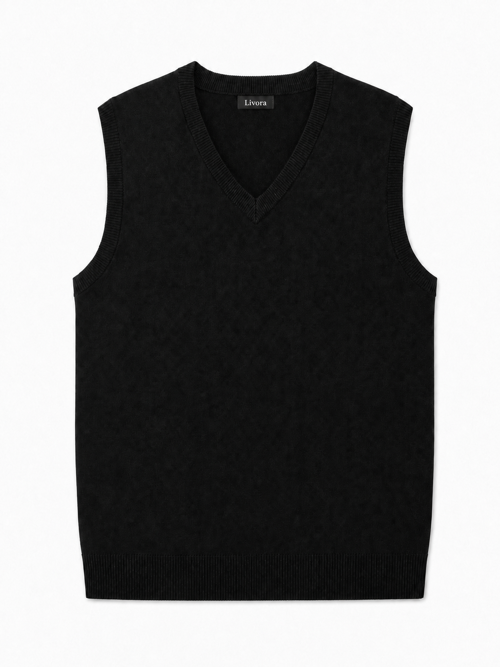 LIVORA Men's V Neck Sweater Vest | Casual Knit Vest
