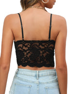 Sexy Lace Spaghetti Strap Crop Top