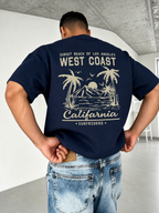 LIVORA Men's West Coast California Palm Tree Graphic T-Shirt