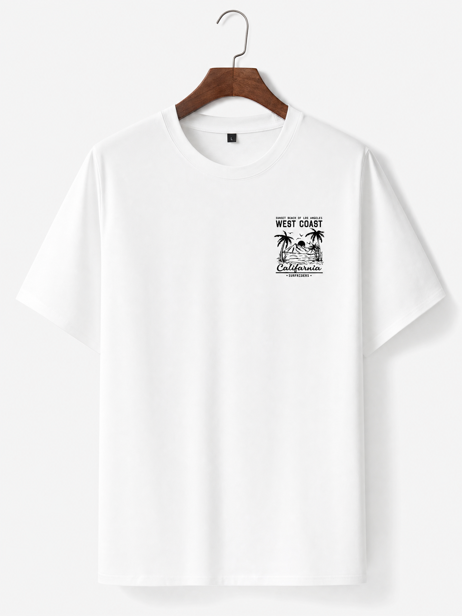 LIVORA Men's West Coast California Palm Tree Graphic T-Shirt
