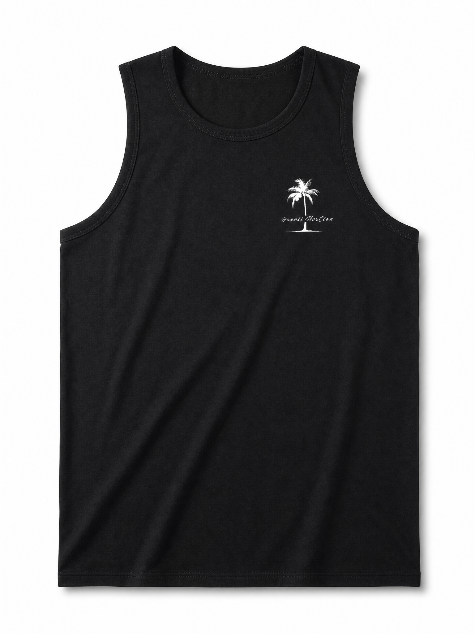 LIVORA Men's Palm Tree Graphic Tank Top | Cotton Sleeveless Summer Shirt