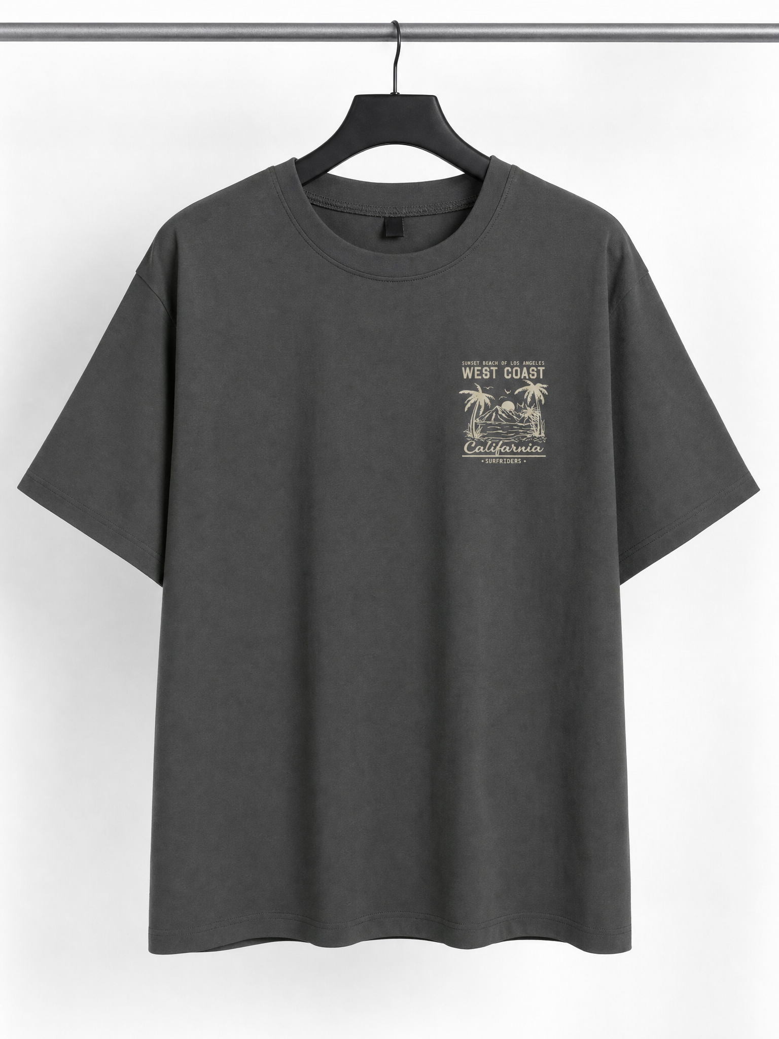 LIVORA Men's West Coast California Palm Tree Graphic T-Shirt