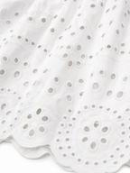 LIVORA Women's Cotton Eyelet Maxi Dress | Sleeveless A-Line Boho Sundress with Pockets
