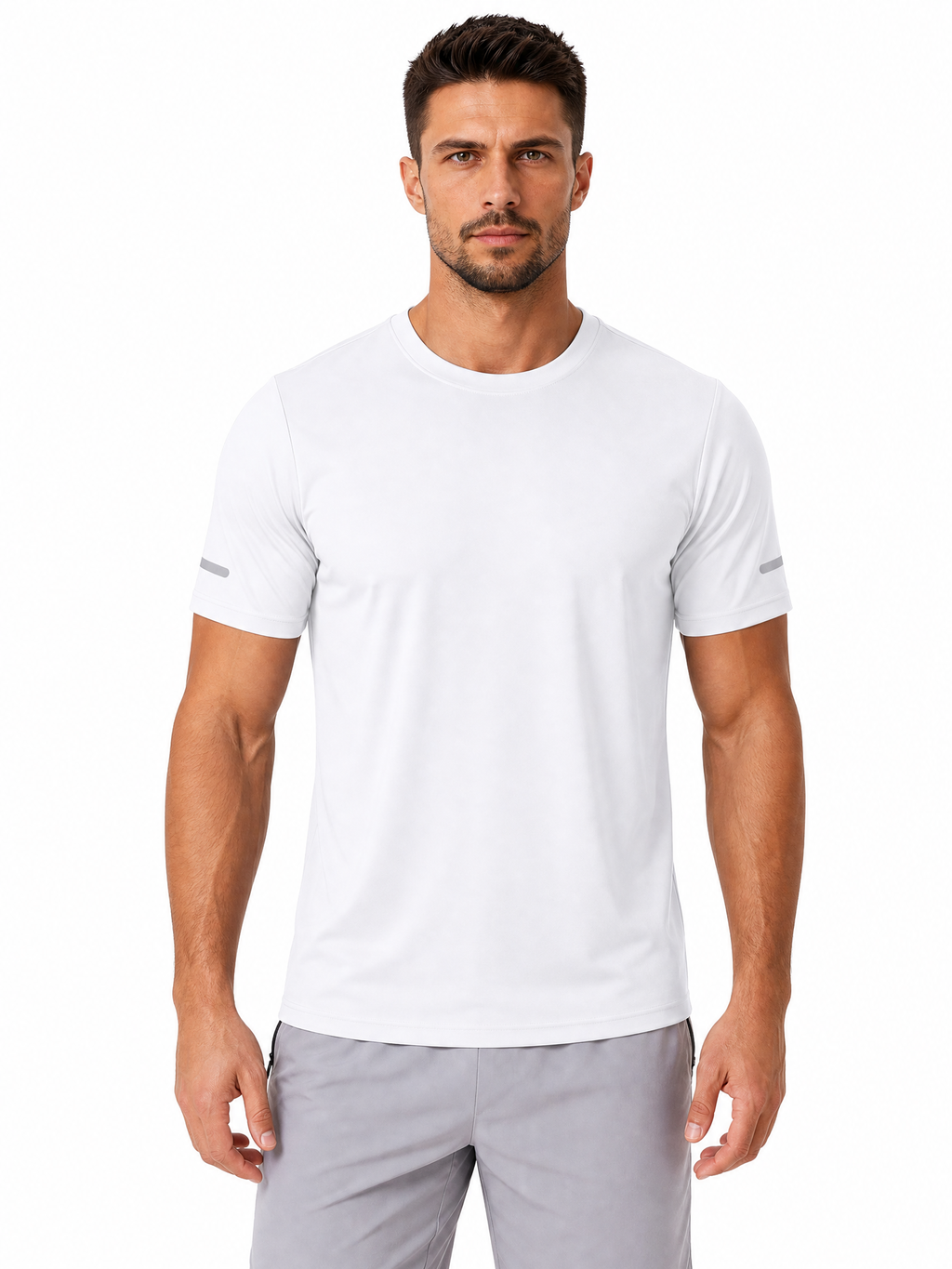 LIVORA Men's UPF 50+ Quick-Dry Athletic Shirt | Short Sleeve Workout Top