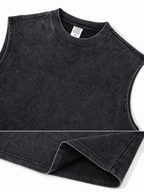 LIVORA Men's Washed Cotton Muscle Tank | Sleeveless Casual T-Shirt