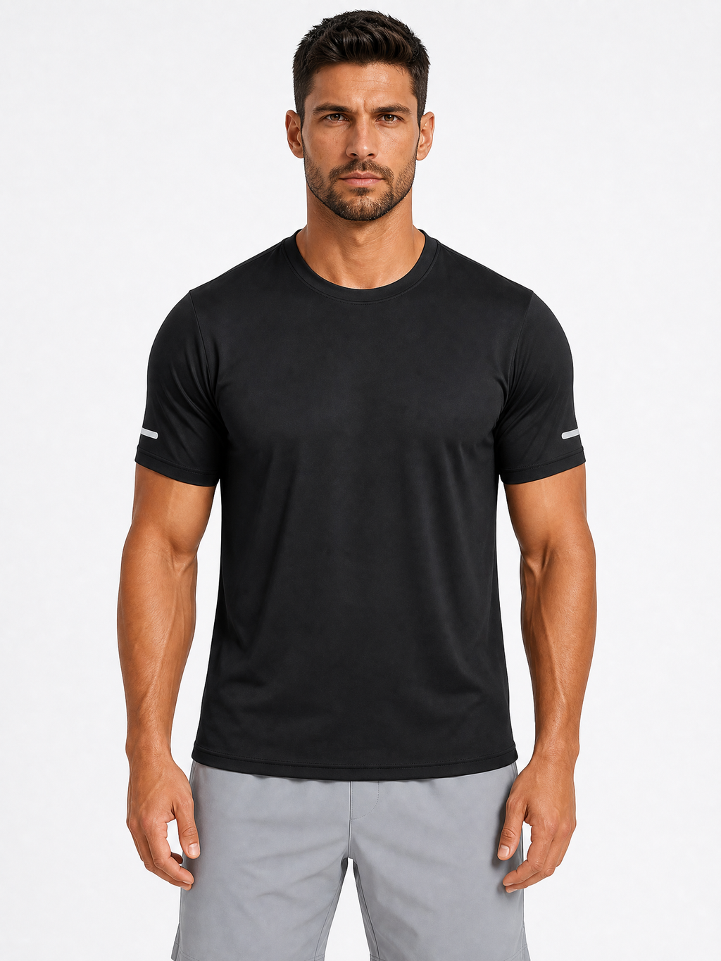 LIVORA Men's UPF 50+ Quick-Dry Athletic Shirt | Short Sleeve Workout Top