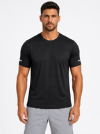 LIVORA Men's UPF 50+ Quick-Dry Athletic Shirt | Short Sleeve Workout Top