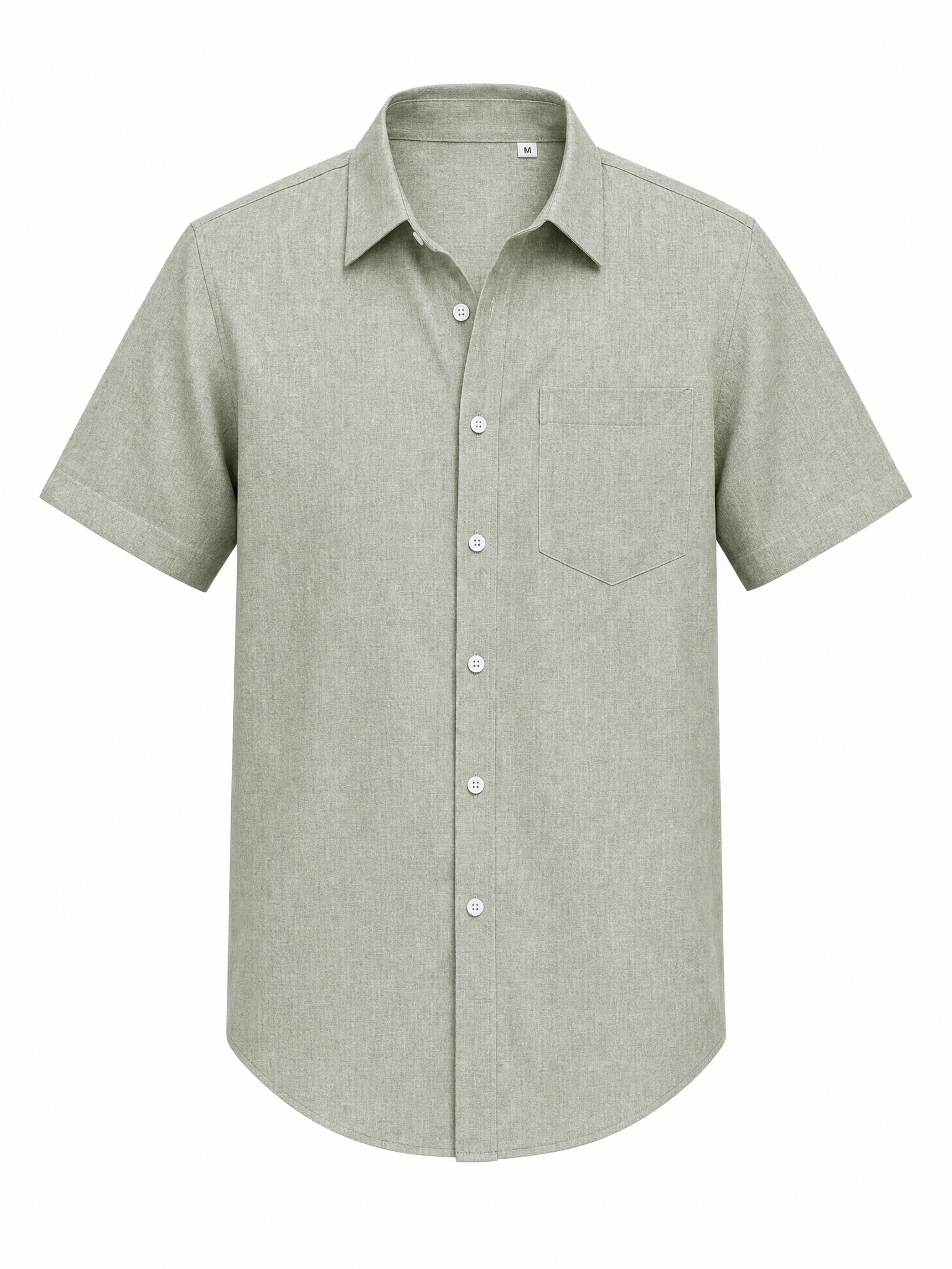 LIVORA Men's Linen Short Sleeve Button Down Shirt | Lightweight Summer Style