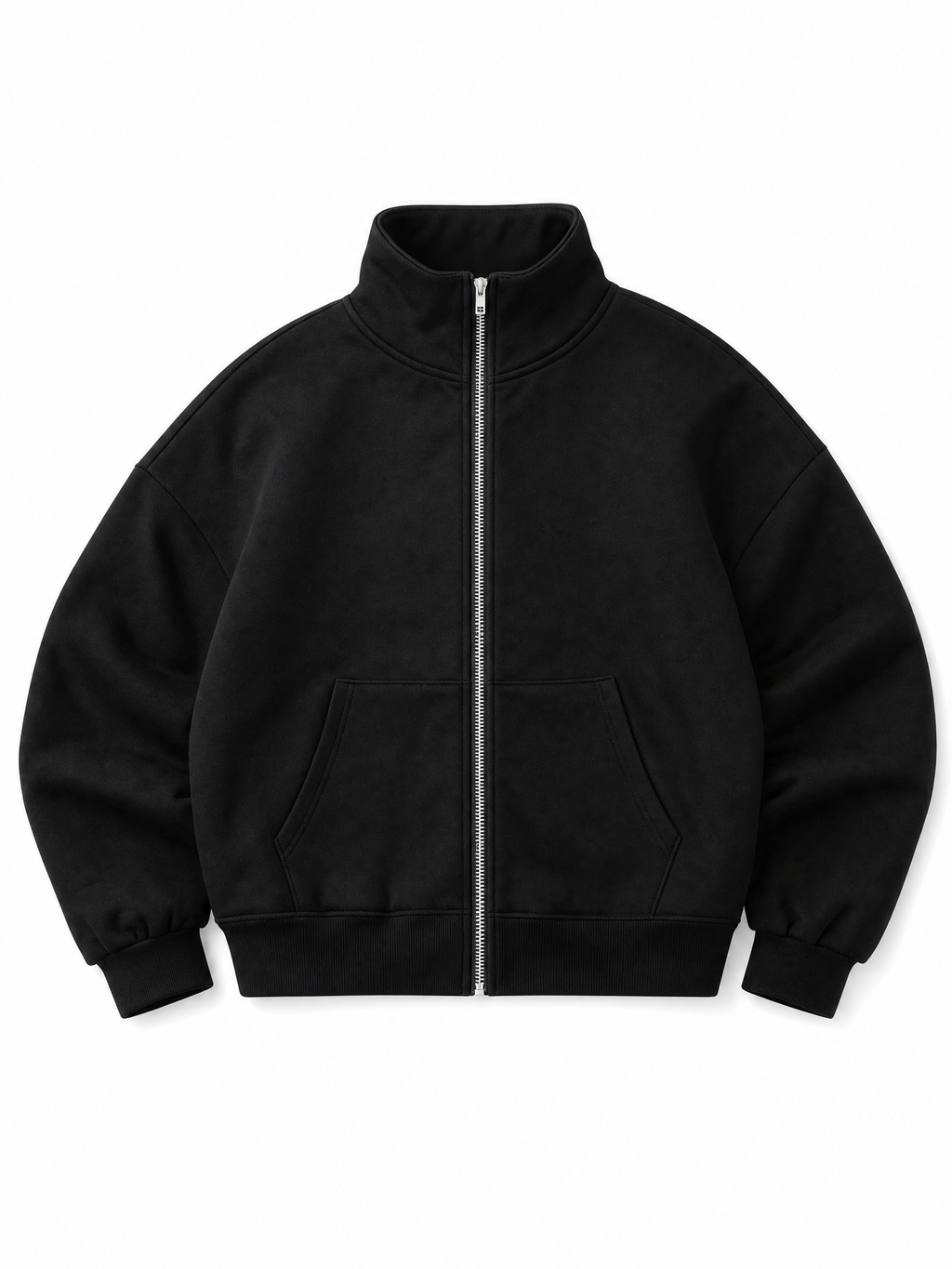 LIVORA Men's Mock Neck Zip-Up Sweatshirt | Lightweight Fleece Track Jacket