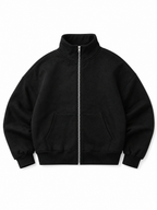 LIVORA Men's Mock Neck Zip-Up Sweatshirt | Lightweight Fleece Track Jacket