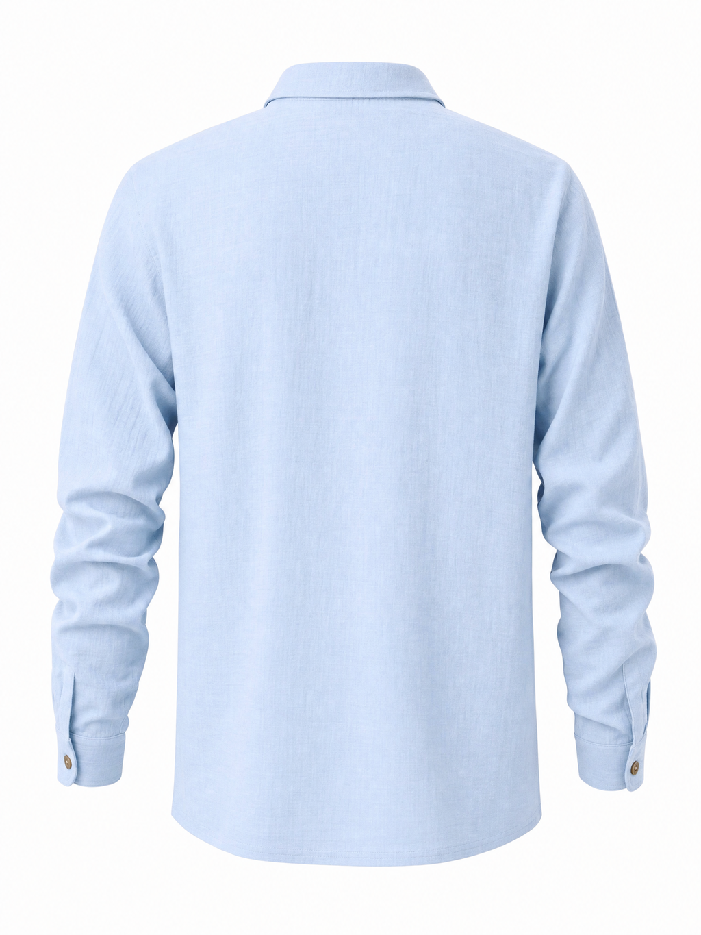 LIVORA Men's Linen Long Sleeve Polo Shirt | Lightweight Half-Button Design