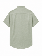 LIVORA Men's Linen Short Sleeve Button Down Shirt | Lightweight Summer Style
