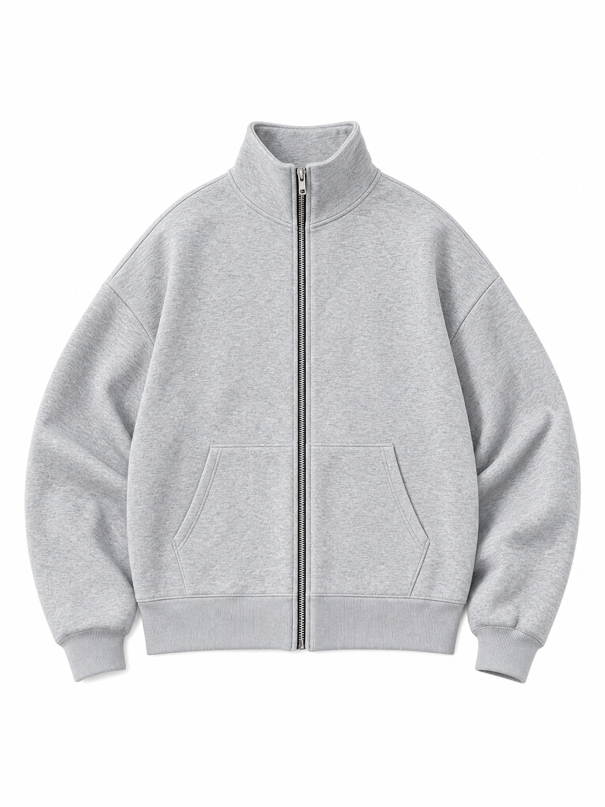 LIVORA Men's Mock Neck Zip-Up Sweatshirt | Lightweight Fleece Track Jacket