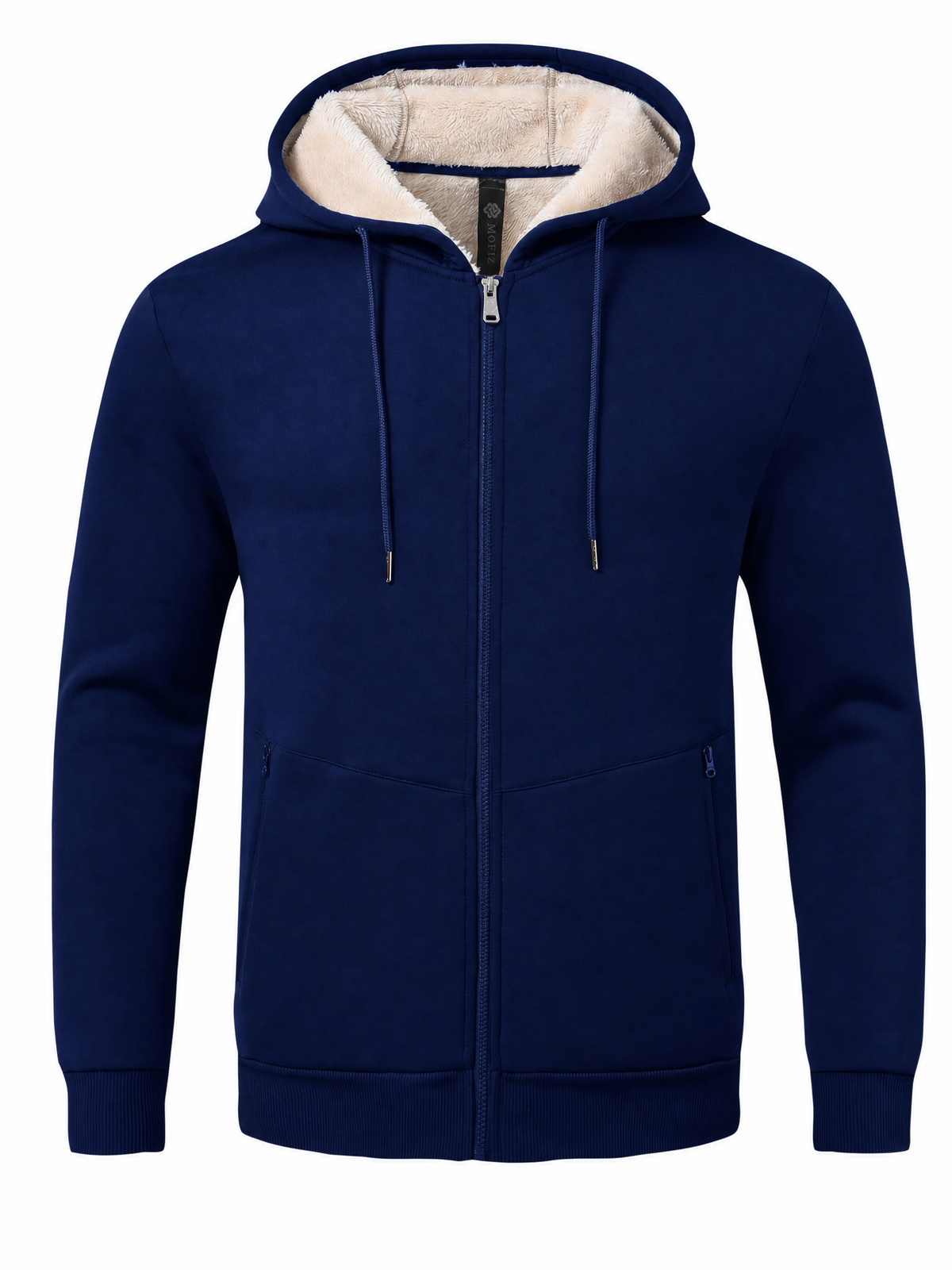LIVORA Men's Fleece Hoodie Jacket | Full-Zip Warm Lined Jacket
