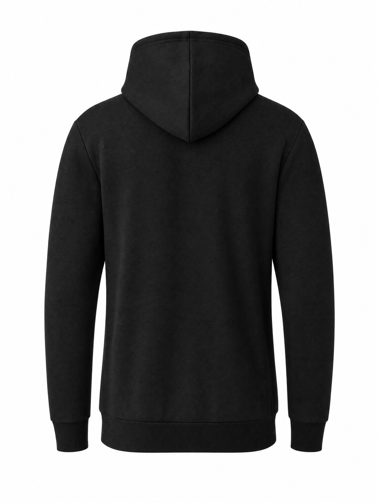 LIVORA Men's Cotton Fleece Hoodie | Warm Solid Color Sweatshirt