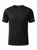LIVORA Men's UPF 50+ Quick-Dry Athletic Shirt | Short Sleeve Workout Top