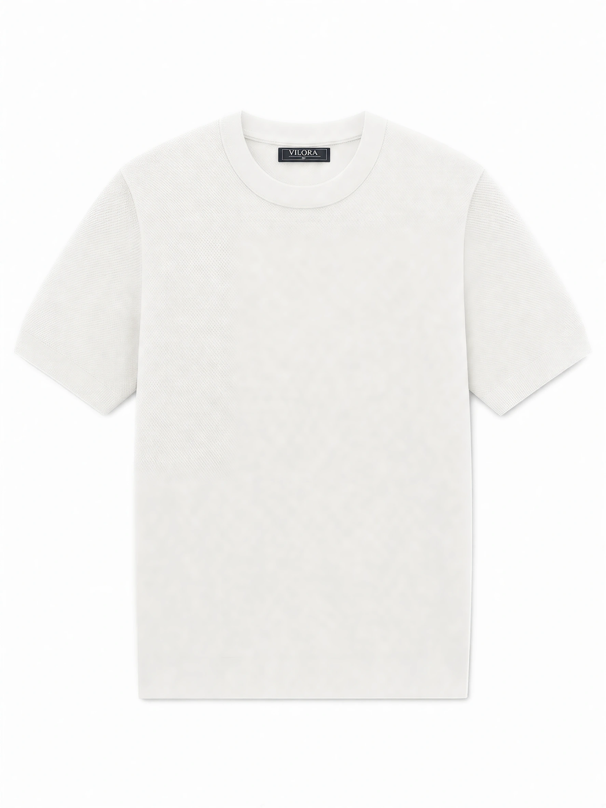 LIVORA Men's Textured Knit T-Shirt | Short Sleeve Stretch Crewneck