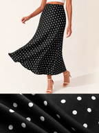 LIVORA Women's High Waisted A-Line Midi Skirt | Lightweight Summer Style