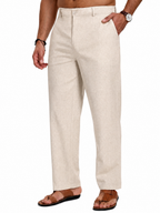 Men's Cotton Linen Pants | Loose Fit Summer Casual Trousers